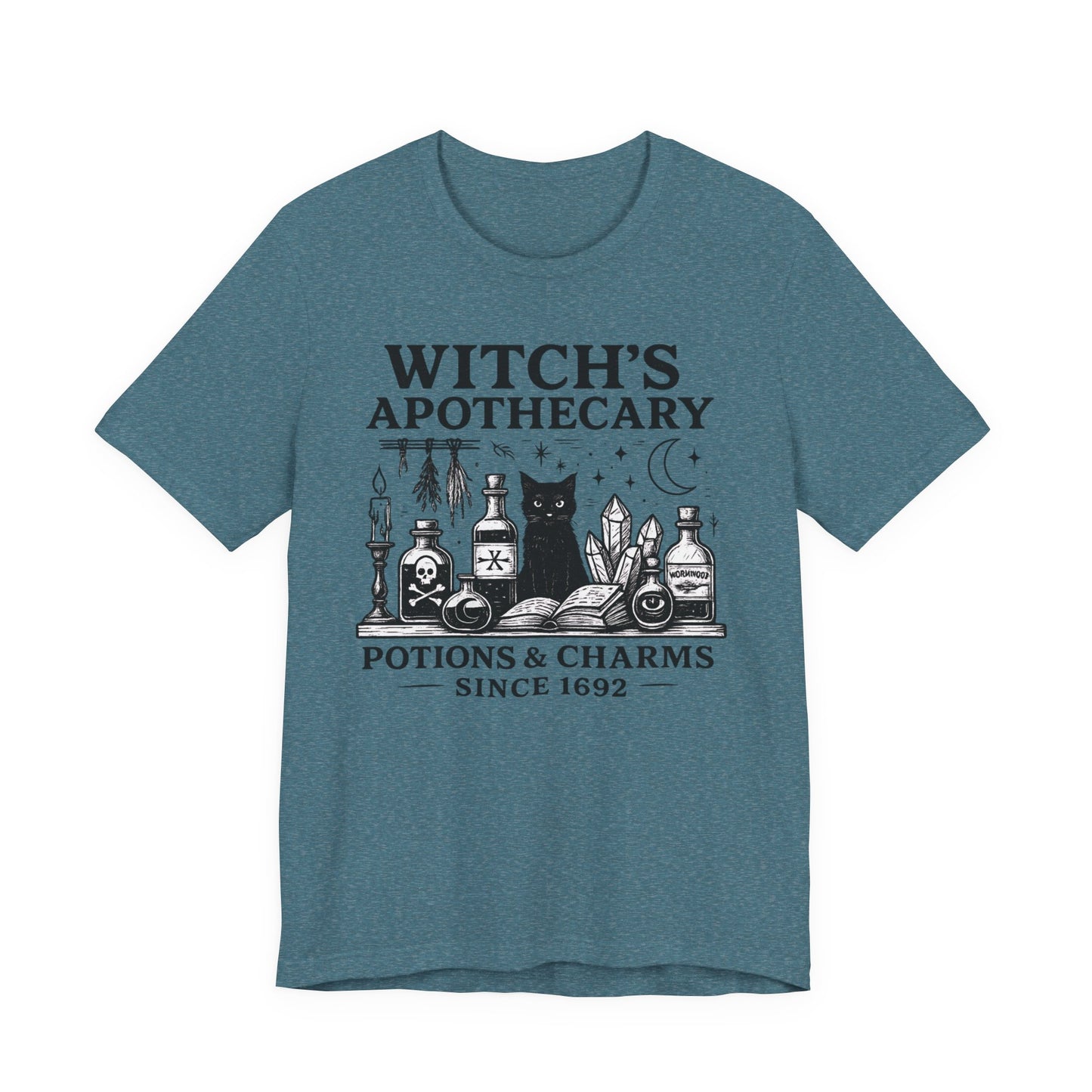 Witch's Apothecary Shirt 1692, Salem Apothecary Tee,this Salem shirt is perfect for those who embrace all things witchy and magical.
