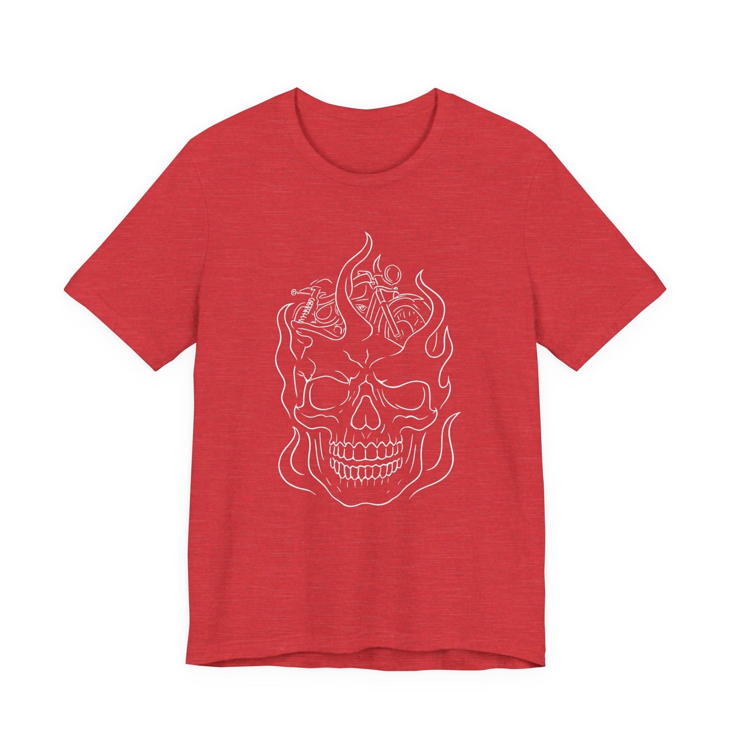 Skull Graphic Flame Tee, Motorcycle T Shirt, Biker Tshirt, Biker Skull Design, Motorbike Apparel, Motorcycle,Biker Skull, Motorbike Skull.