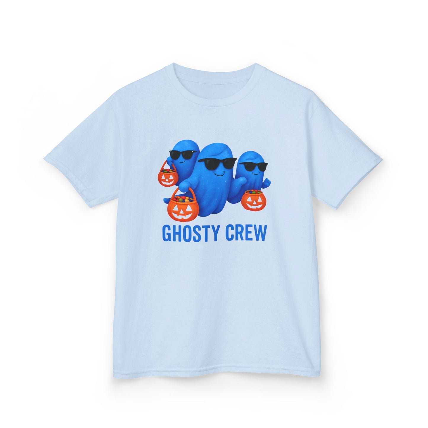 Kids Ghost Tee, Halloween Ghosty Crew Shirt, Perfect for kids who love Halloween and want to be part of the ghosty crew.