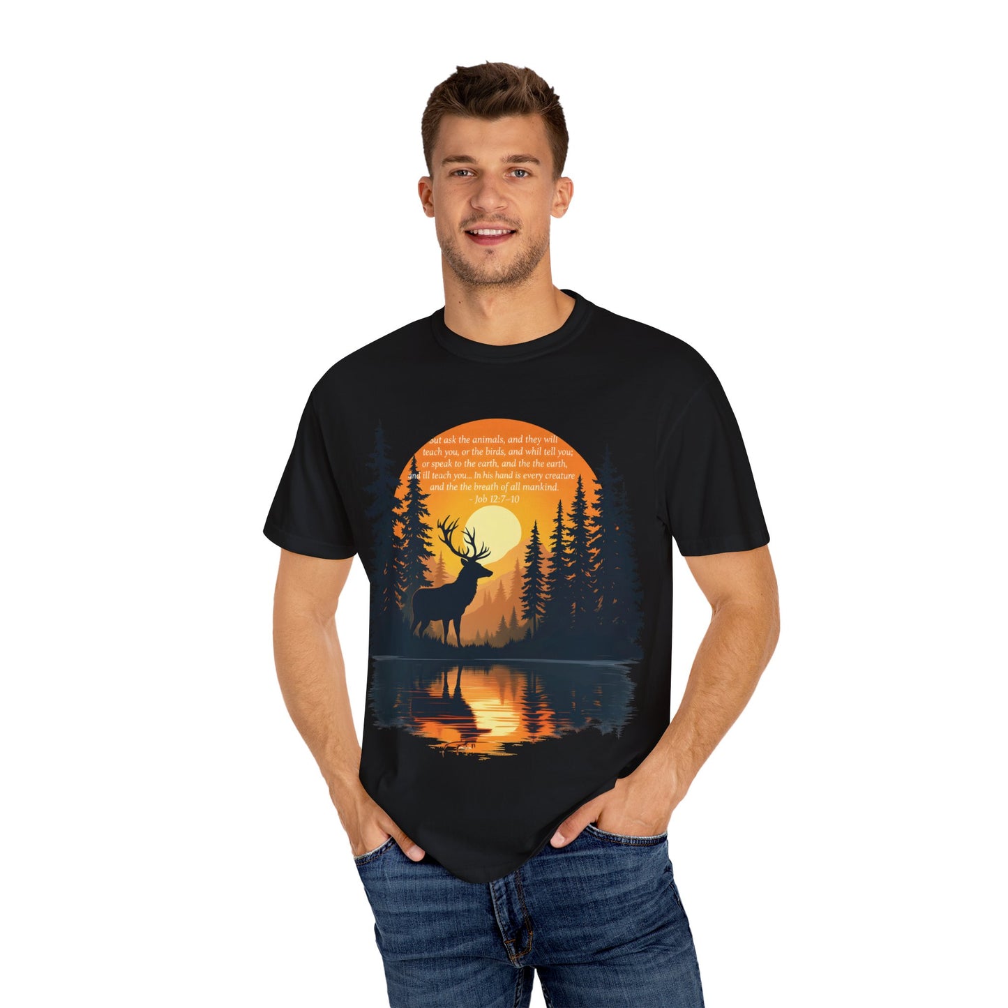 Faith in God and Nature T-shirt, this Christianity shirt makes an ideal addition to your collection of Christian clothes.