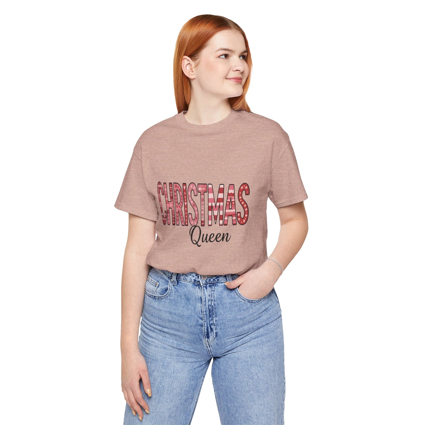 Christmas Queen Pinkmas T-shirt, Perfect for a sister XMAS gift or a Christmas mom gift, this festive shirt captures the essence of a very merry Christmas