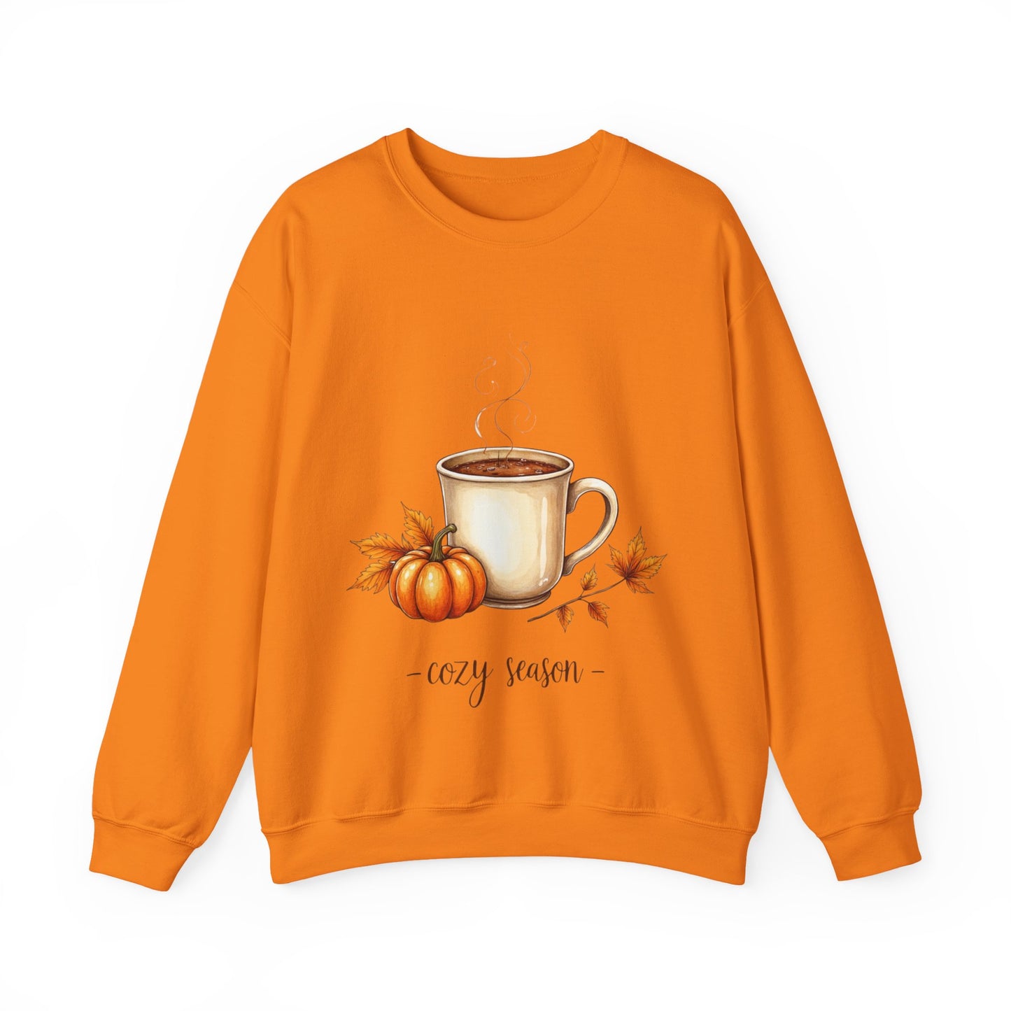 Cozy Season Sweatshirt, Perfect jumper for the cooler months with Autumn Colors giving a Cozy Autumn vibe