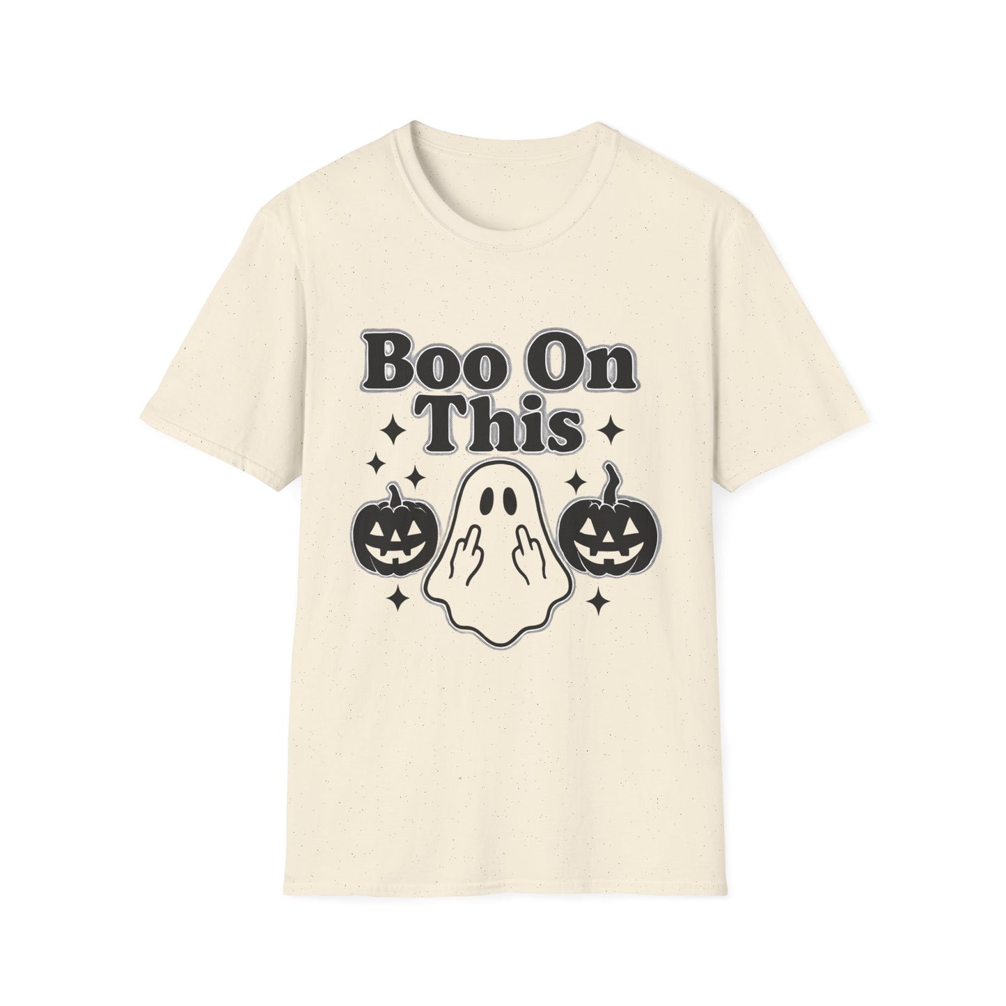 Boo on This Shirt, This boo tee embodies playful spookiness with its whimsical "boo on this" phrase, making it perfect for anyone who enjoys a bit of ghosting humor.