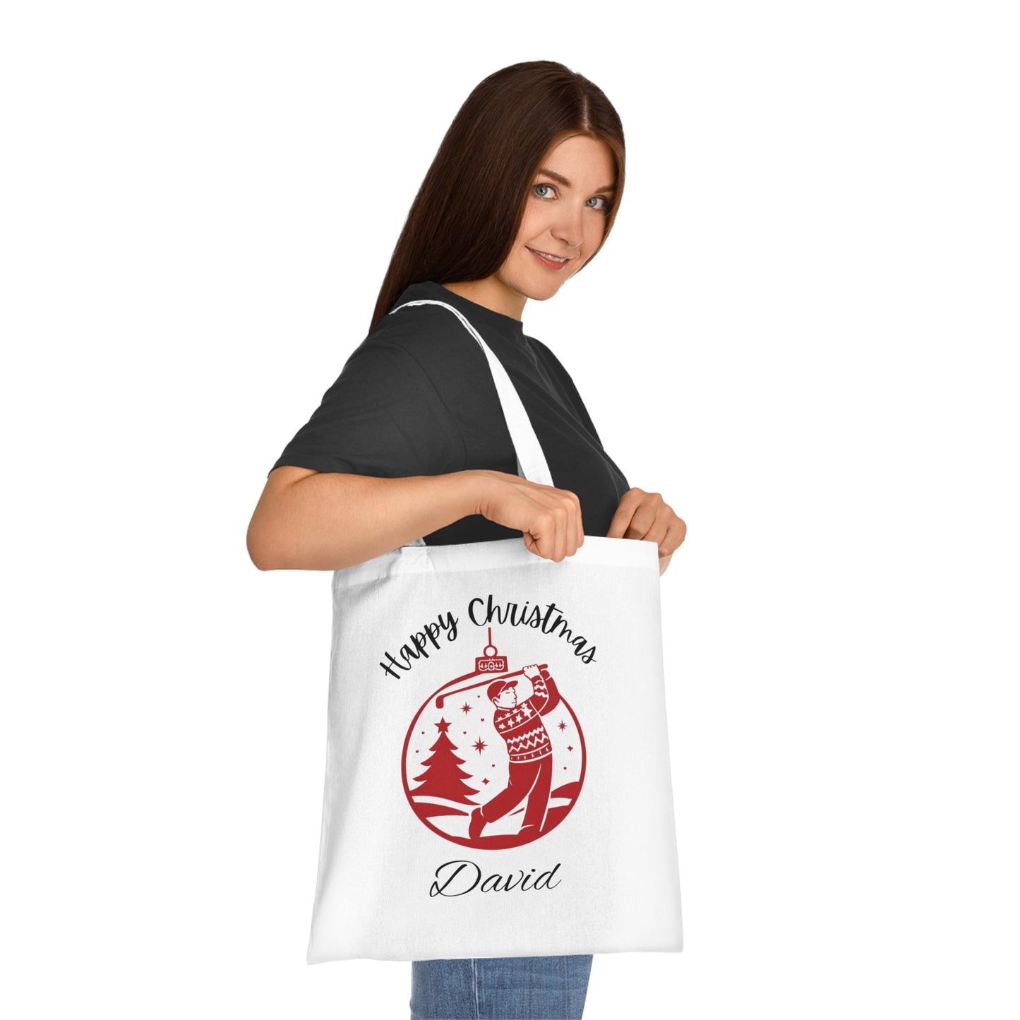 Personalised Christmas Golfer Tote Bag, that's perfect for any golf enthusiast or a thoughtful secret santa idea.