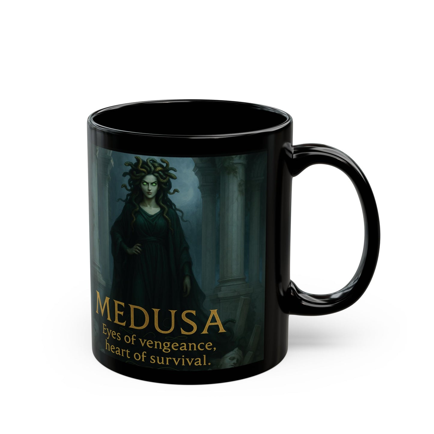 Goddess Medusa Mug, Medusa Figure, a unique medusa gift or an ideal feminist mug for today's thoughtful soul.