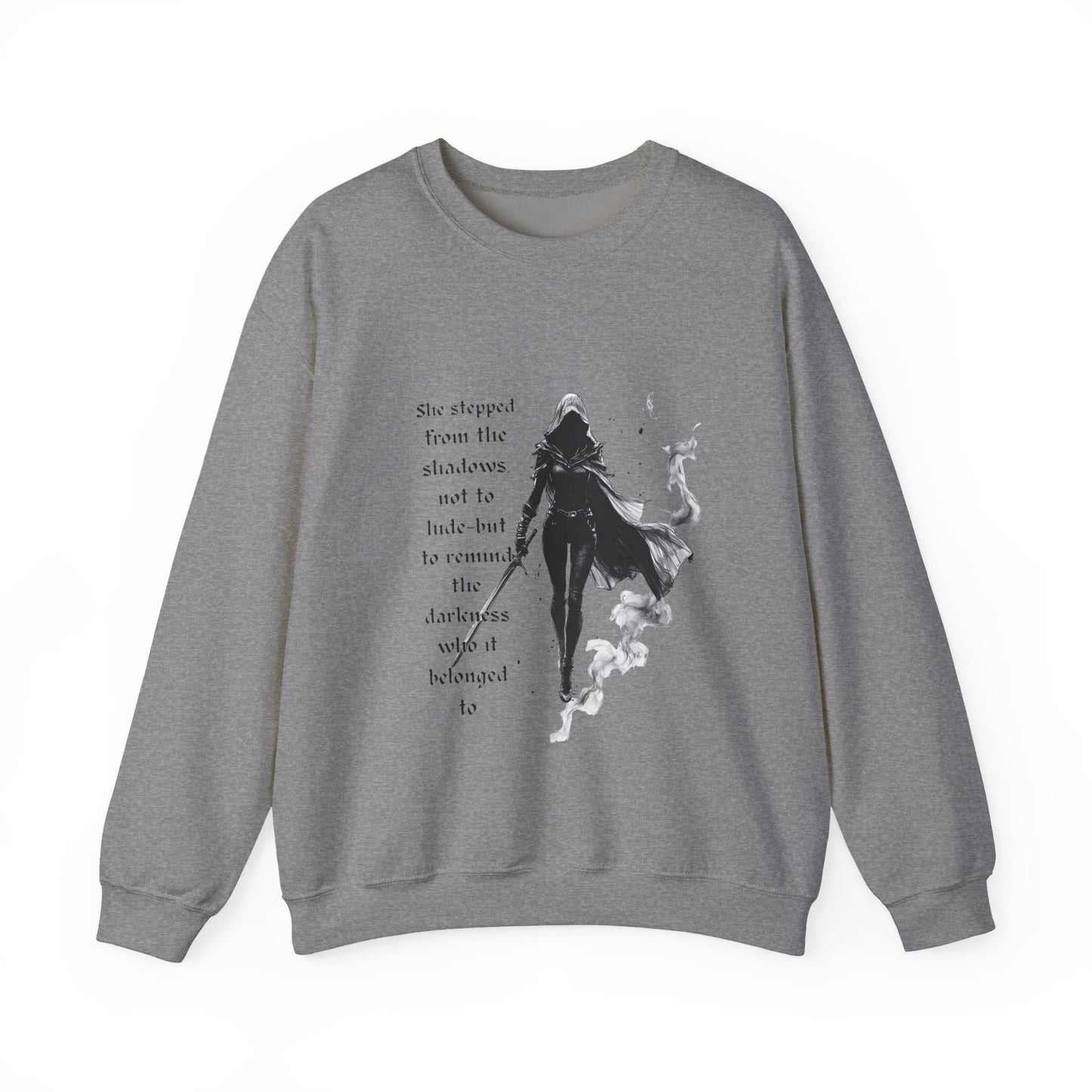 Heir of Fire Throne of Glass Sweatshirt, cozy autumn apparel for any Sarah J Maas fan. With a touch of darkness and assassin vibes.