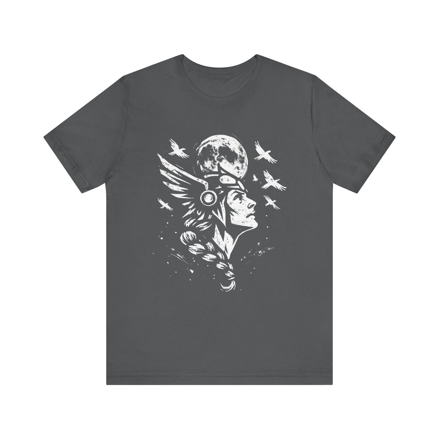 Valkyrie Norse Pagan T-Shirt, is a tribute to the powerful legends of old. Embrace the spirit of the Valkyrie with this striking design that merges the mystique of norse mythology with the rugged appeal of viking apparel.