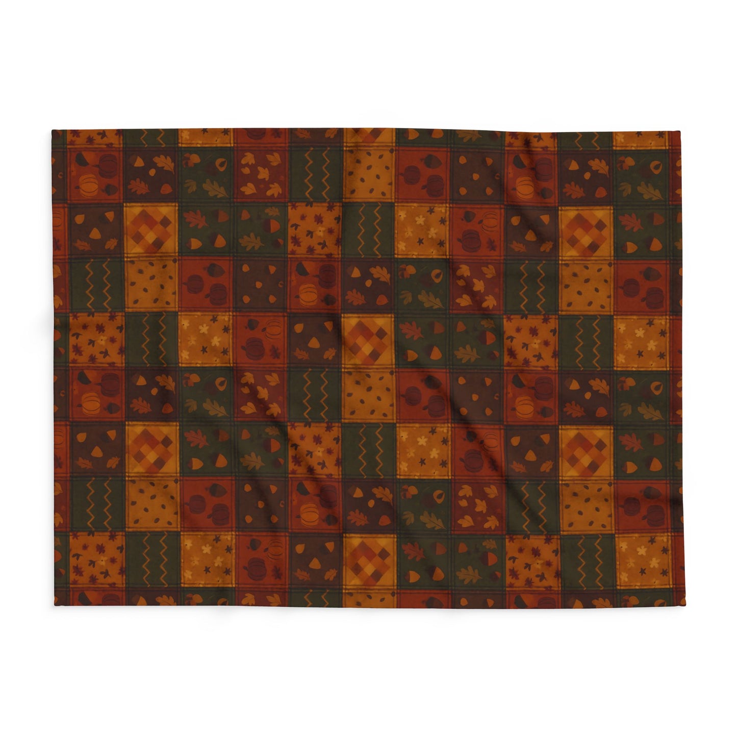 Cozy Autumnal Plaid Blanket, This thick blanket, with its rich blend of fall hues, adds a touch of sophistication to any autumnal home decor. Decor,