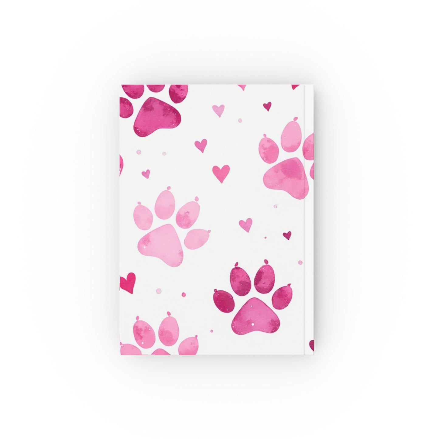 Pink Paw Prints Hard Backed Journal for Pet Lovers, embrace the love for your pets and let your creativity shine.