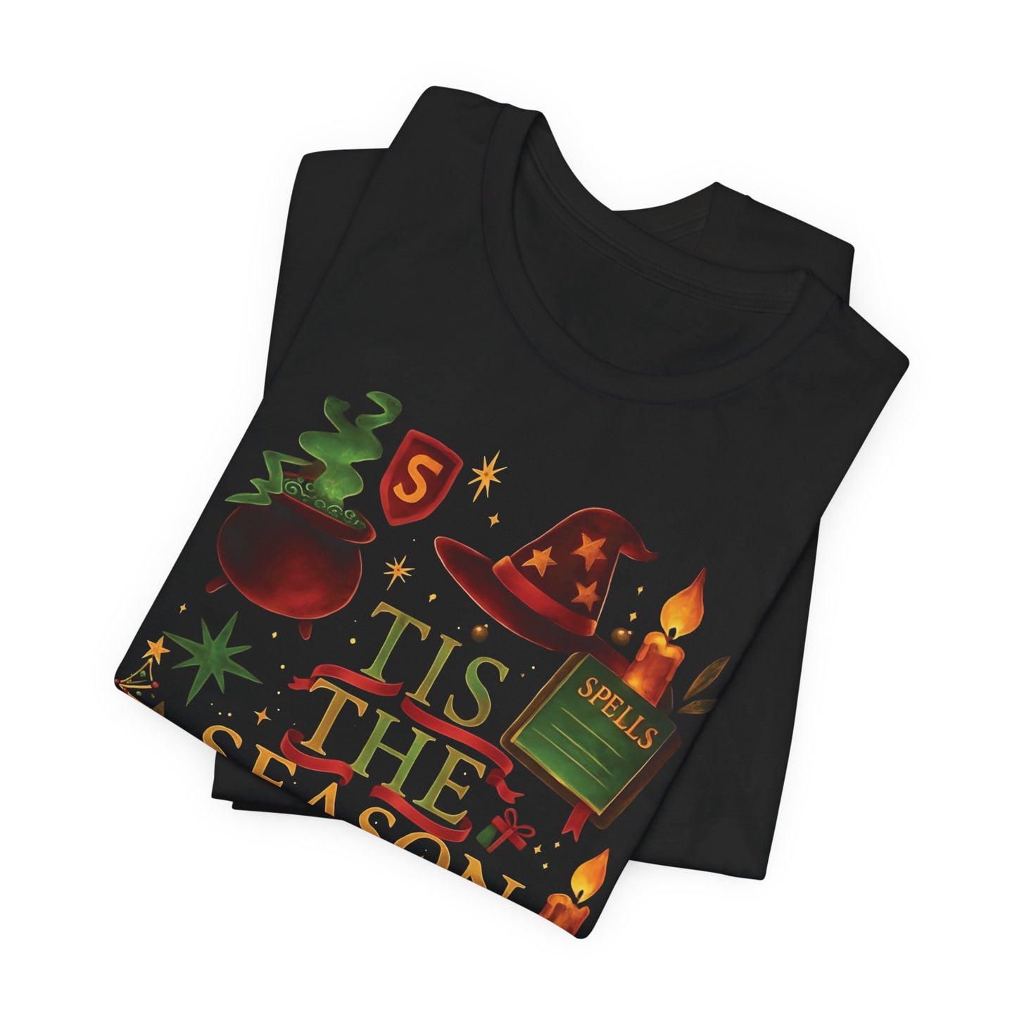 Festive Tis the Season to Be a Wizard Potter Fan Shirt, Perfectly crafted for true potter heads, this tee brings the enchanting aura of Hogwarts into your wardrobe.