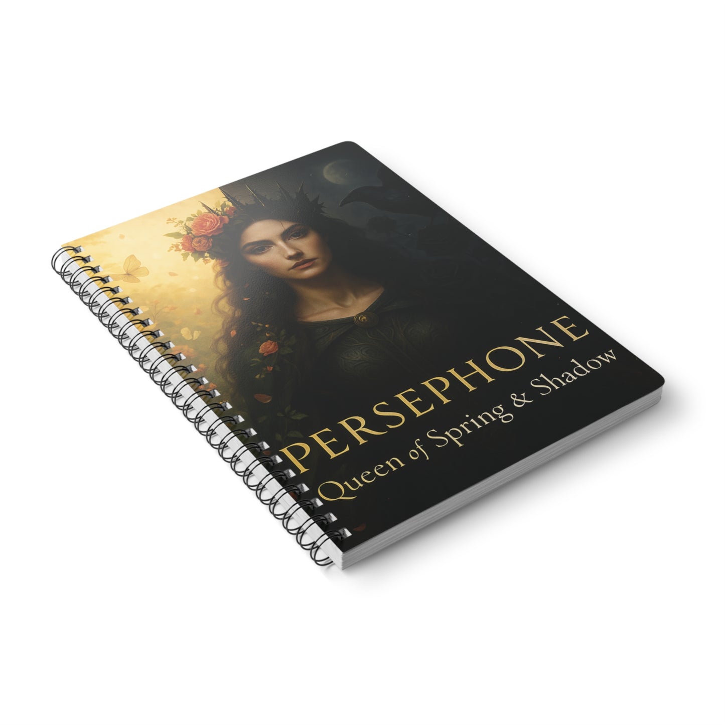 Goddess Persephone Witchy Notebook,is perfect for capturing your thoughts, spells, and manifestations.