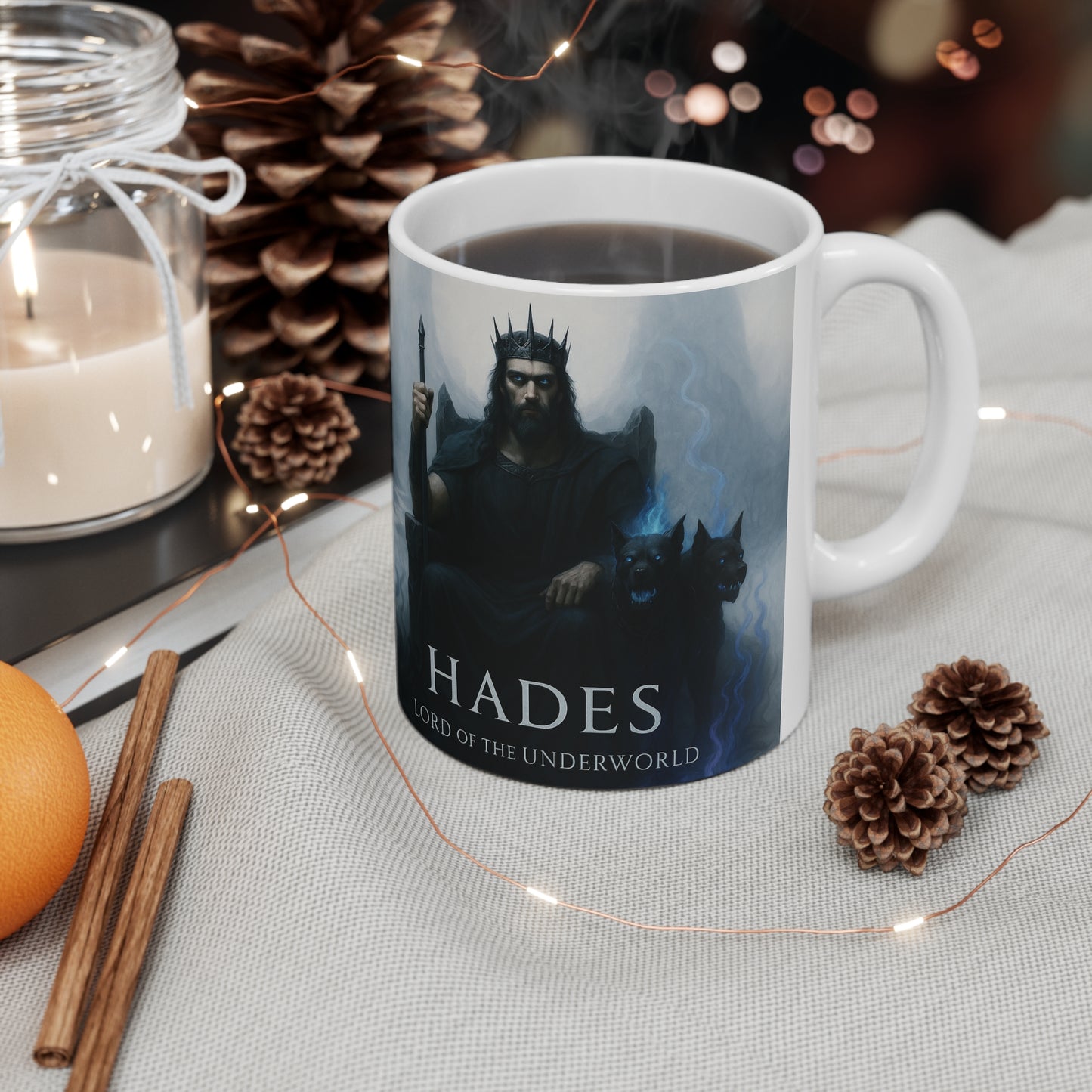 Hades Mug, God of Underworld Mug, the perfect Hades gift for mythology enthusiasts.