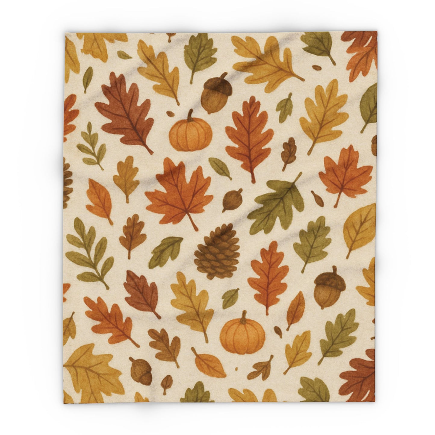 Cozy Autumnal Leaves Blanket, Transform your space into a haven of autumnal charm with this exquisite autumn blanket.