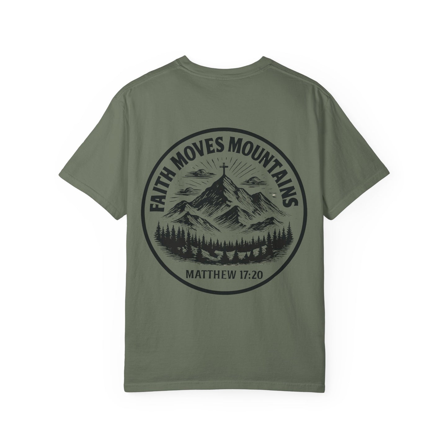 Faith Moves Mountains Comfort Colors Tee,Christianity Gift, Christianity Shirt,Christian Merch, Jesus Christ Shirt, Religion, Christian Gift