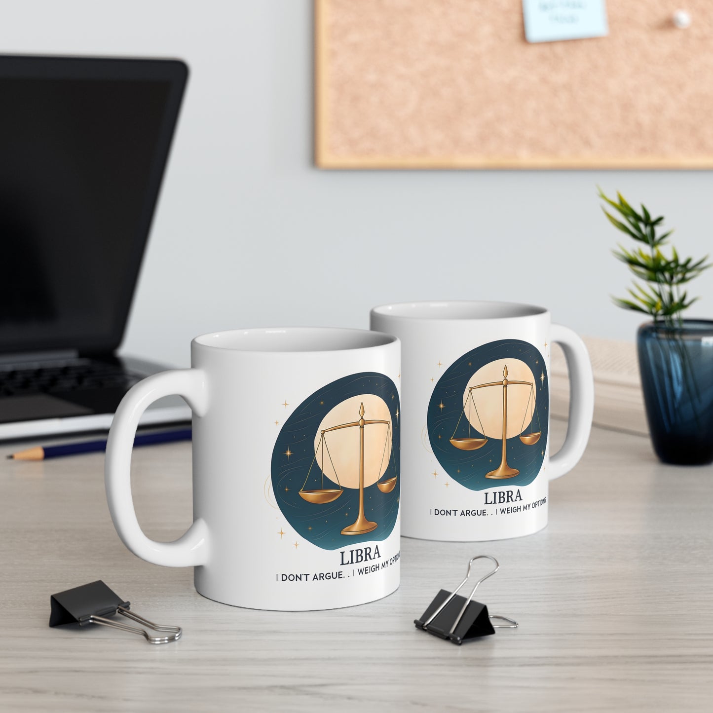 Libra Astrology Mug, Sip your coffee or tea from this captivating mug and feel the stars align, making it the perfect gift for Libra enthusiasts who appreciate the subtle beauty of the cosmos.