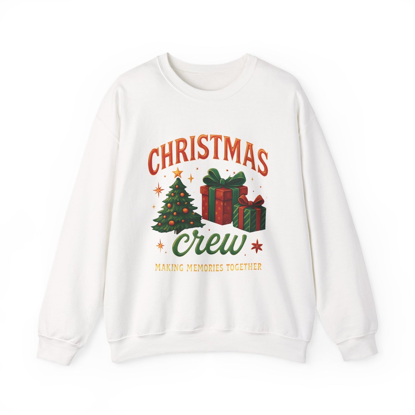 Festive Christmas Crew Sweatshirt, This cute winter shirt captures the essence of cheerful gatherings and joyful xmas jumper day celebrations.