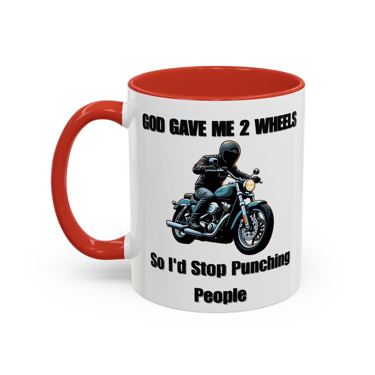 Motorcycle Humor Coffee Mug - Perfect for coffee lovers and motorcycle enthusiasts alike, this mug embodies a playful yet edgy vibe.