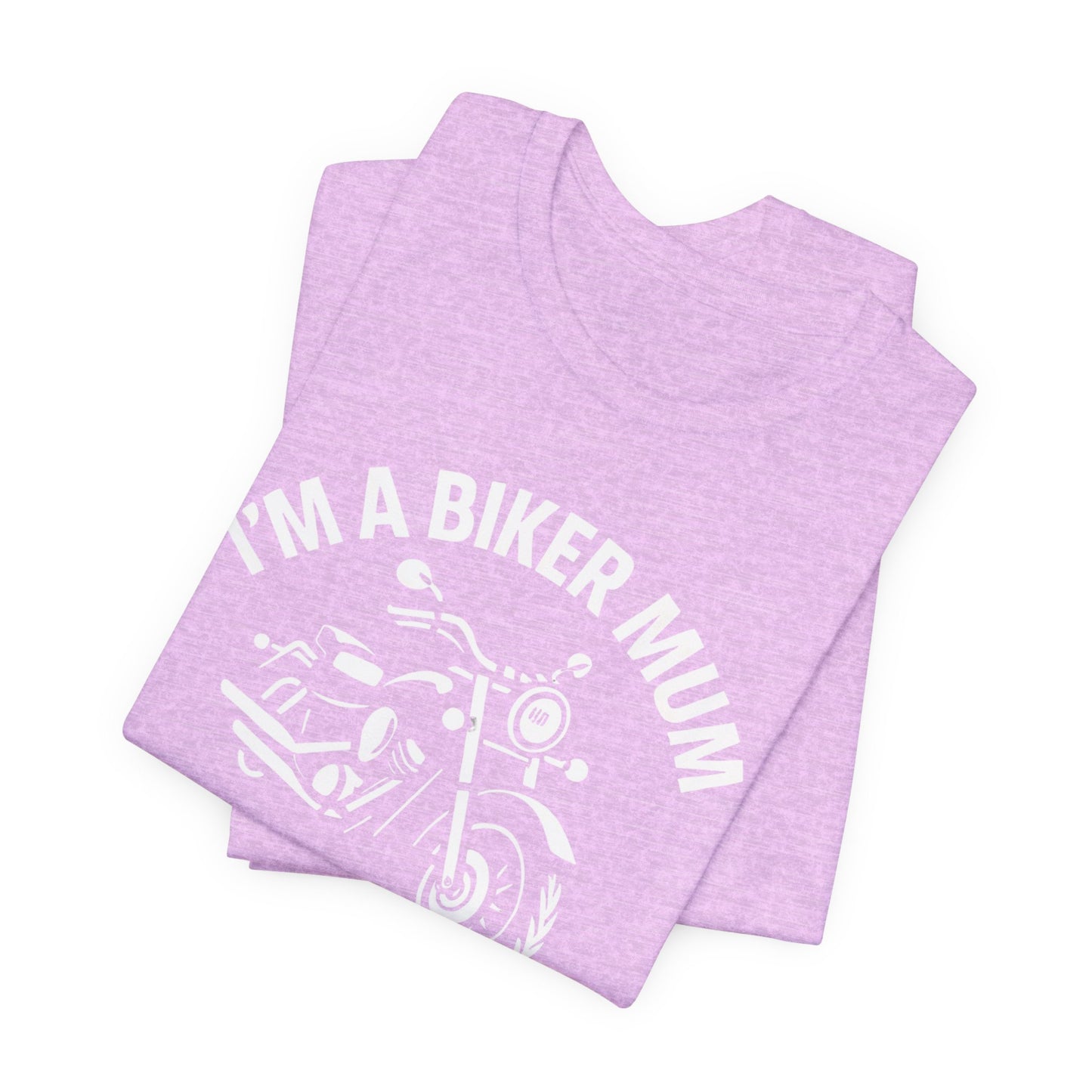 Biker Mum T-Shirt, Perfect as a bike lover gift or a personal treat, this motorcycle tee is more than just apparel; it's a statement.