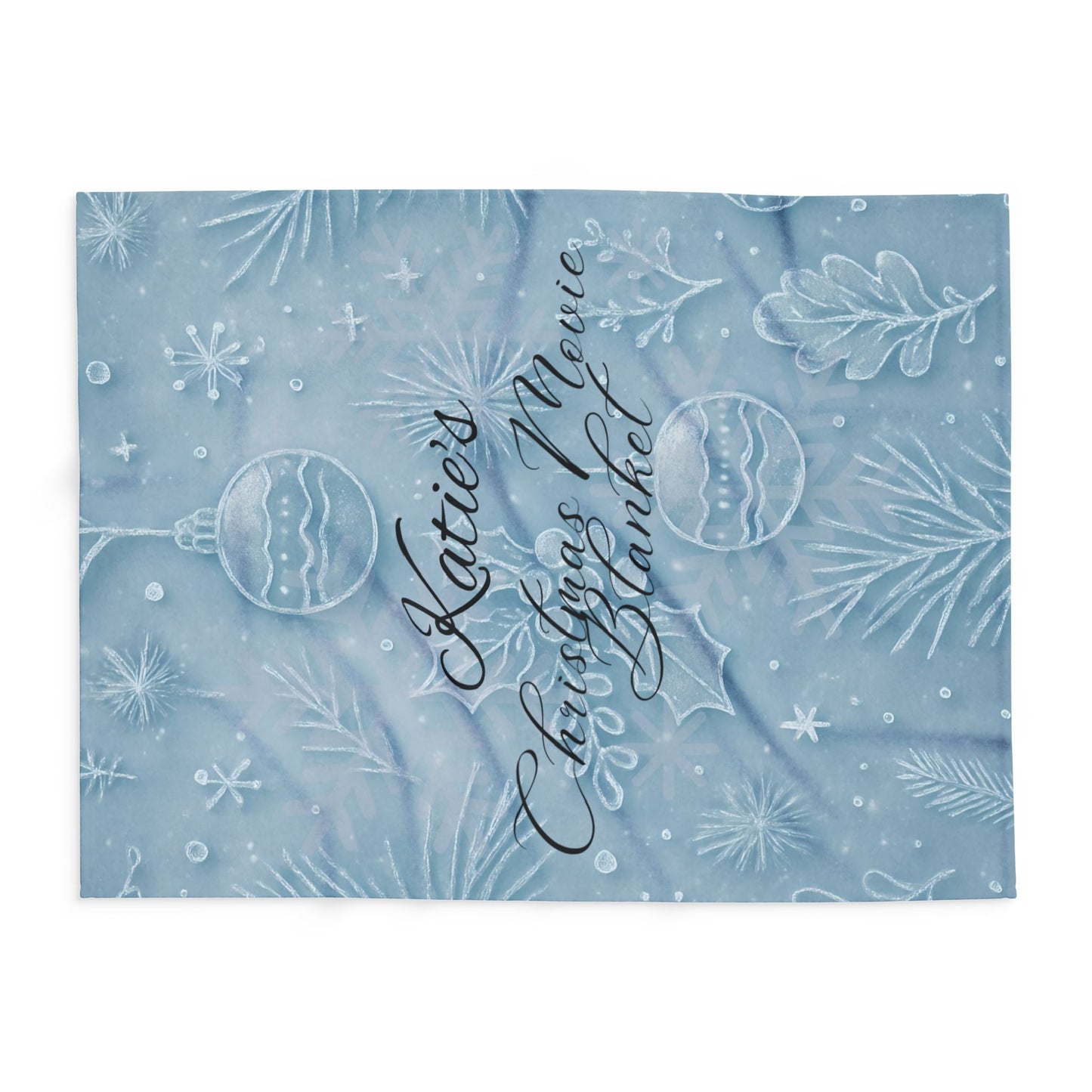 Personalised Christmas Movie Blanket,you can customize it as a custom name blanket, making every snuggle blanket moment uniquely yours.