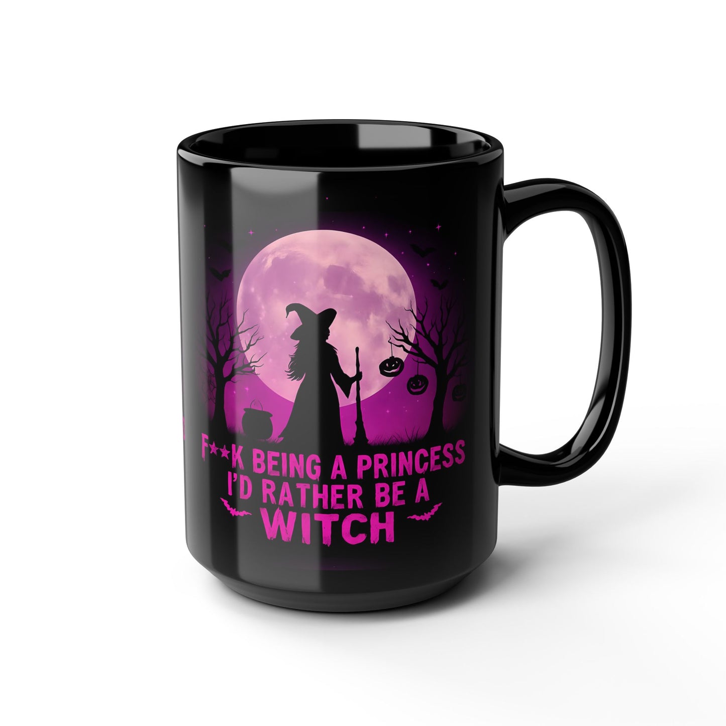 F**k Being A Princess I'd Rather Be A Witch Mug,casting a spell of inspiration over your day. Whether you're a fan of spooky mugs or simply adore cute Halloween mugs, this witch mug is a bewitching piece of witchy stuff.
