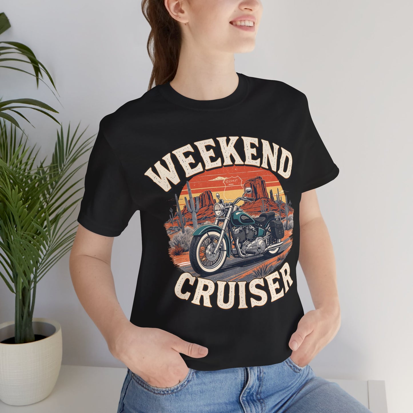 Weekend Cruiser Vintage Biker T-Shirt, Cruiser Motorcycle, Motorcycle Shirt,Unique Graphic Tee,Bike Lover Gift,Biker Apparel,Biker Dad Gifts