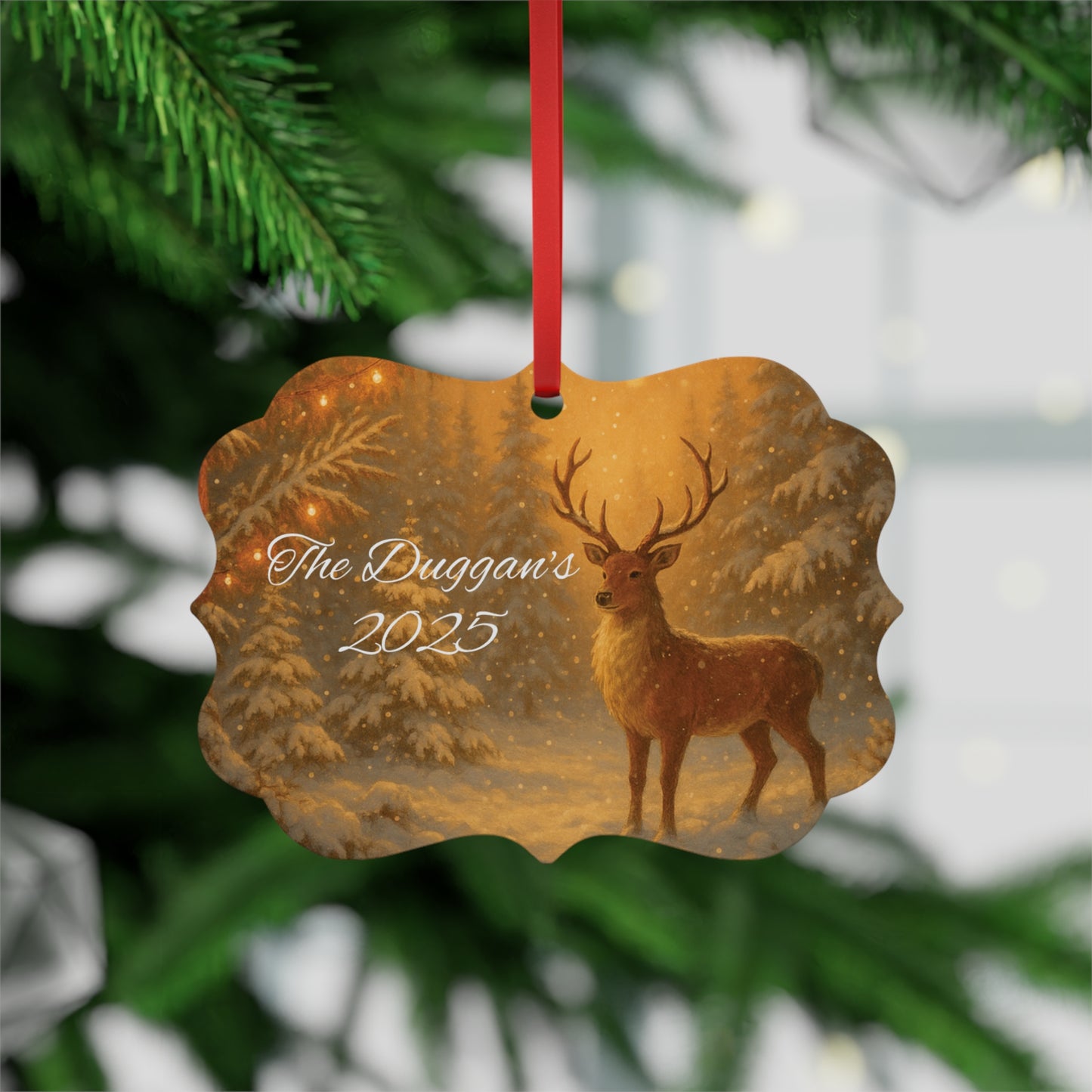 Personalised Metal Family Christmas Tree Decoration, a perfect fusion of elegance and sentiment for Christmas 2025.