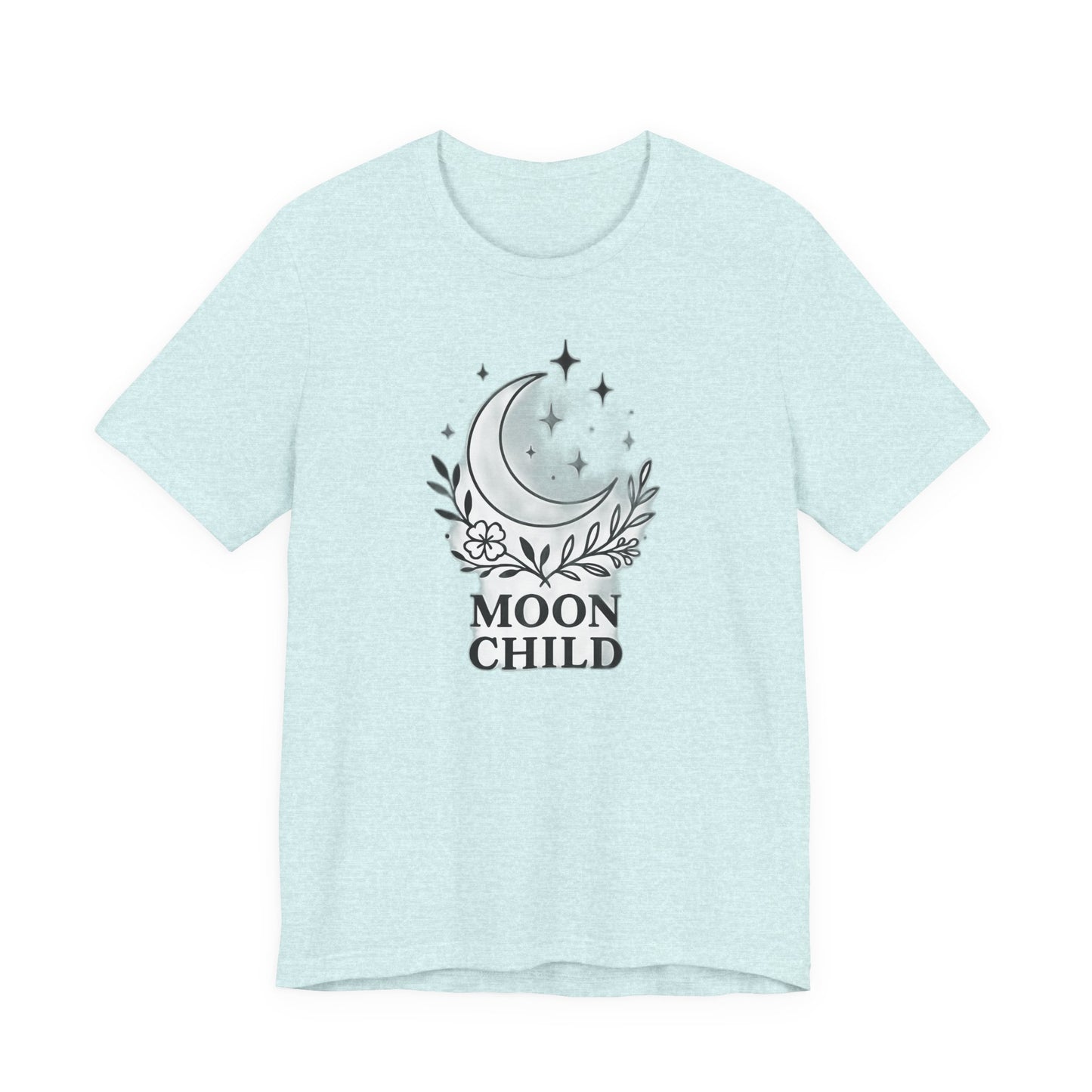 Moon Child T-Shirt, Crescent Moon Shirt, this moon child tee is more than just a piece of pagan clothing—it's a magical shirt that invites the wearer to explore the enchanting world of witchy things.