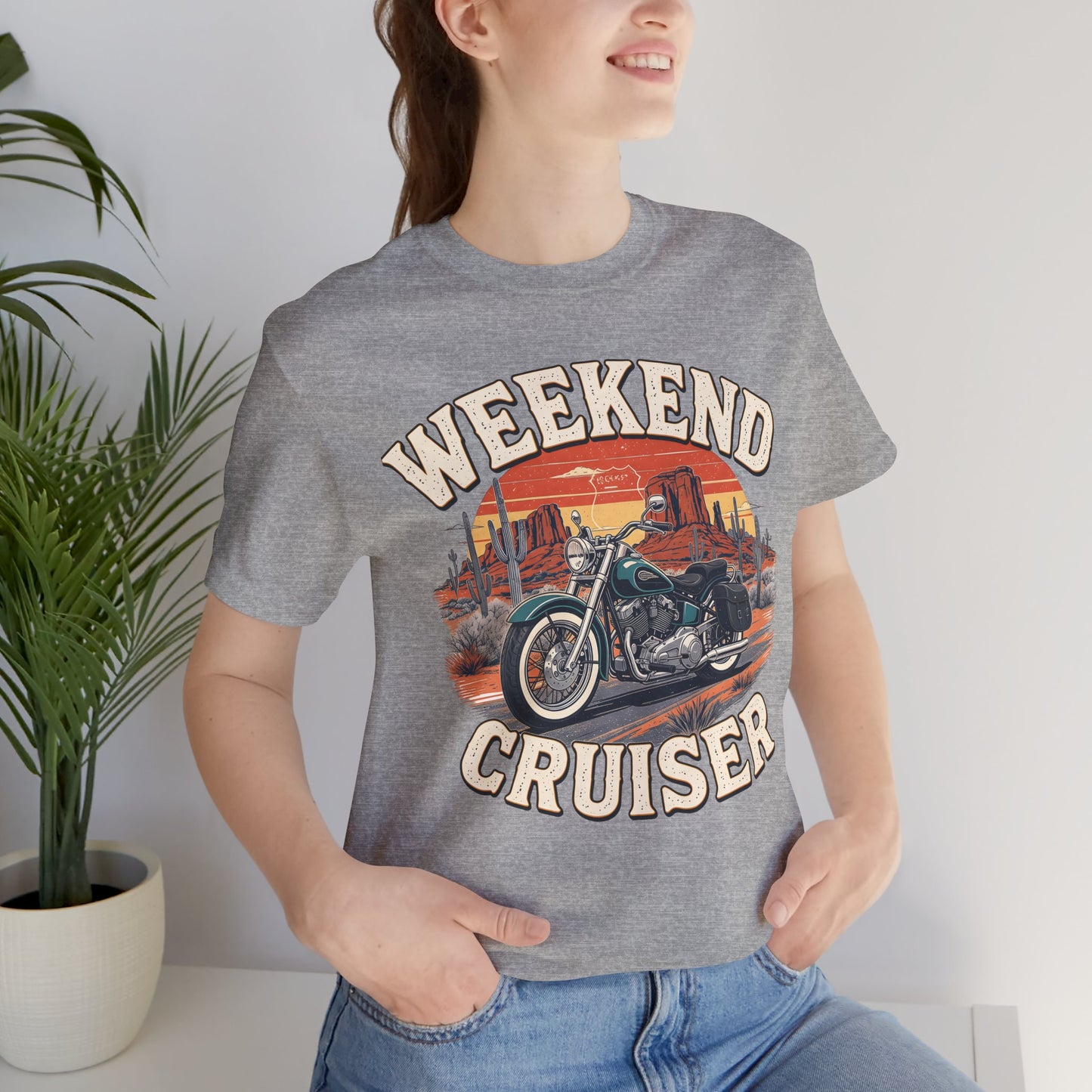 Weekend Cruiser Vintage Biker T-Shirt, Cruiser Motorcycle, Motorcycle Shirt,Unique Graphic Tee,Bike Lover Gift,Biker Apparel,Biker Dad Gifts