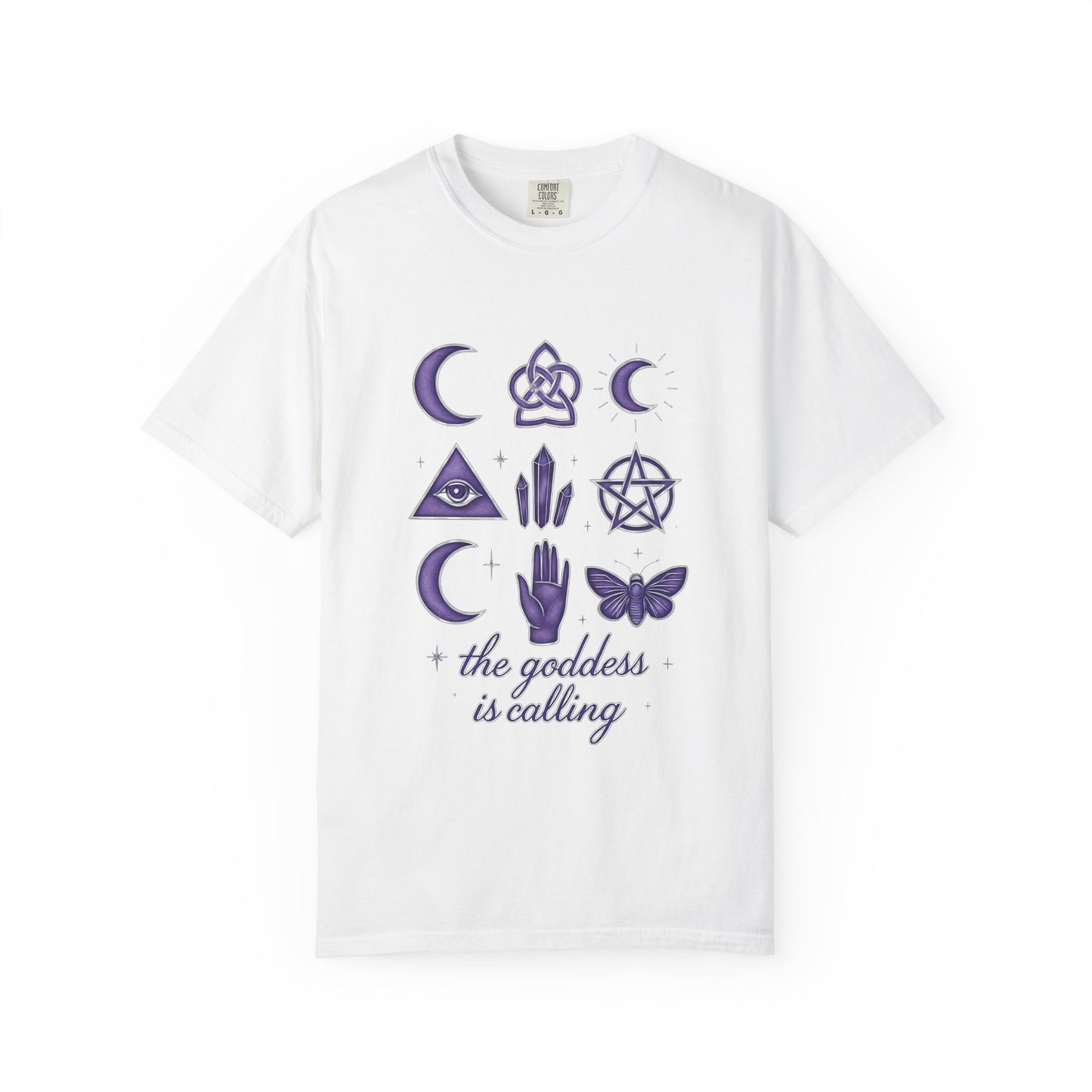 The Goddess is Calling Shirt, a celebration of divine feminine energy, seamlessly blending style and spirituality.
