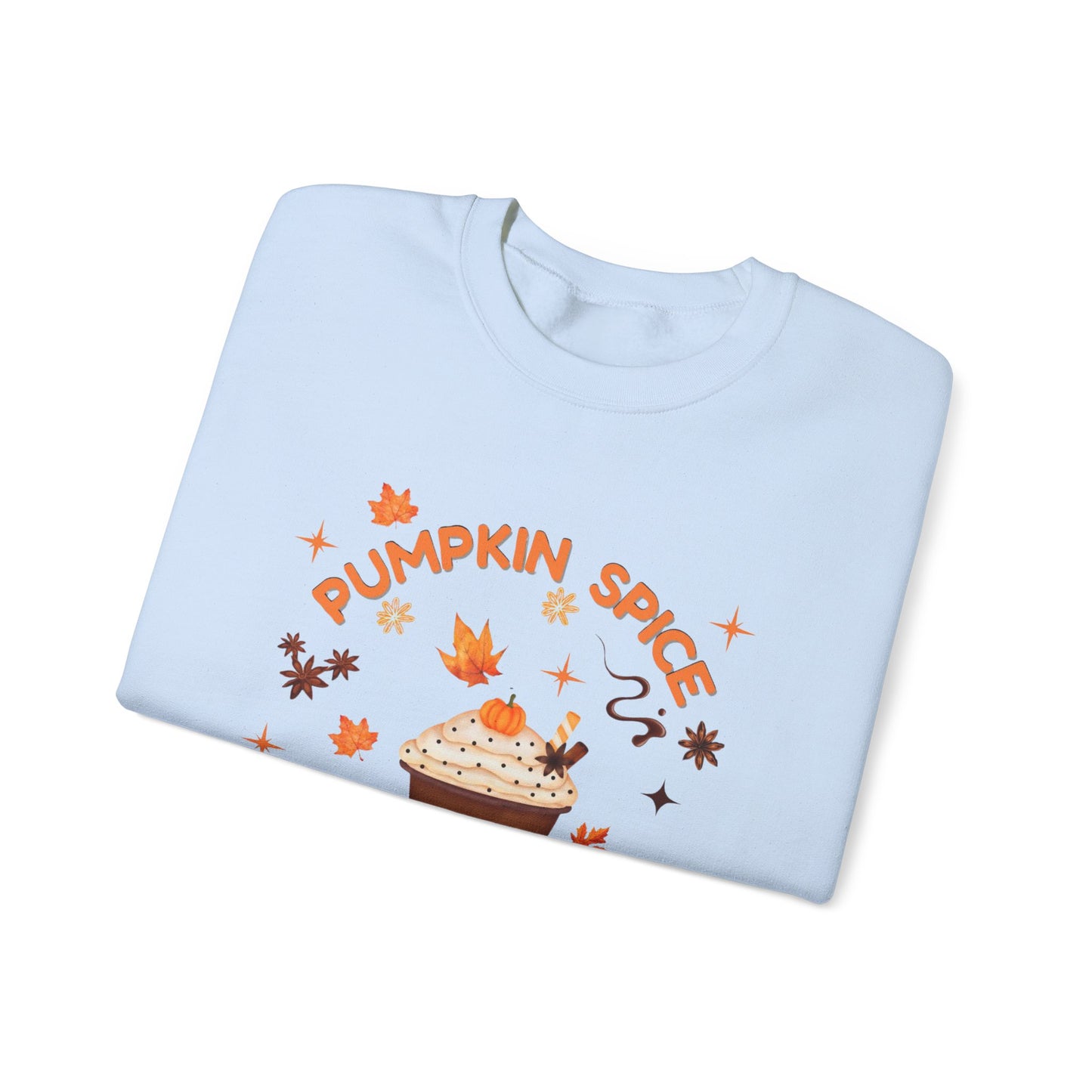 Pumpkin Spice is Life Sweatshirt, This autumn jumper is designed to wrap you in the warmth and comfort that the pumpkin spice season brings.