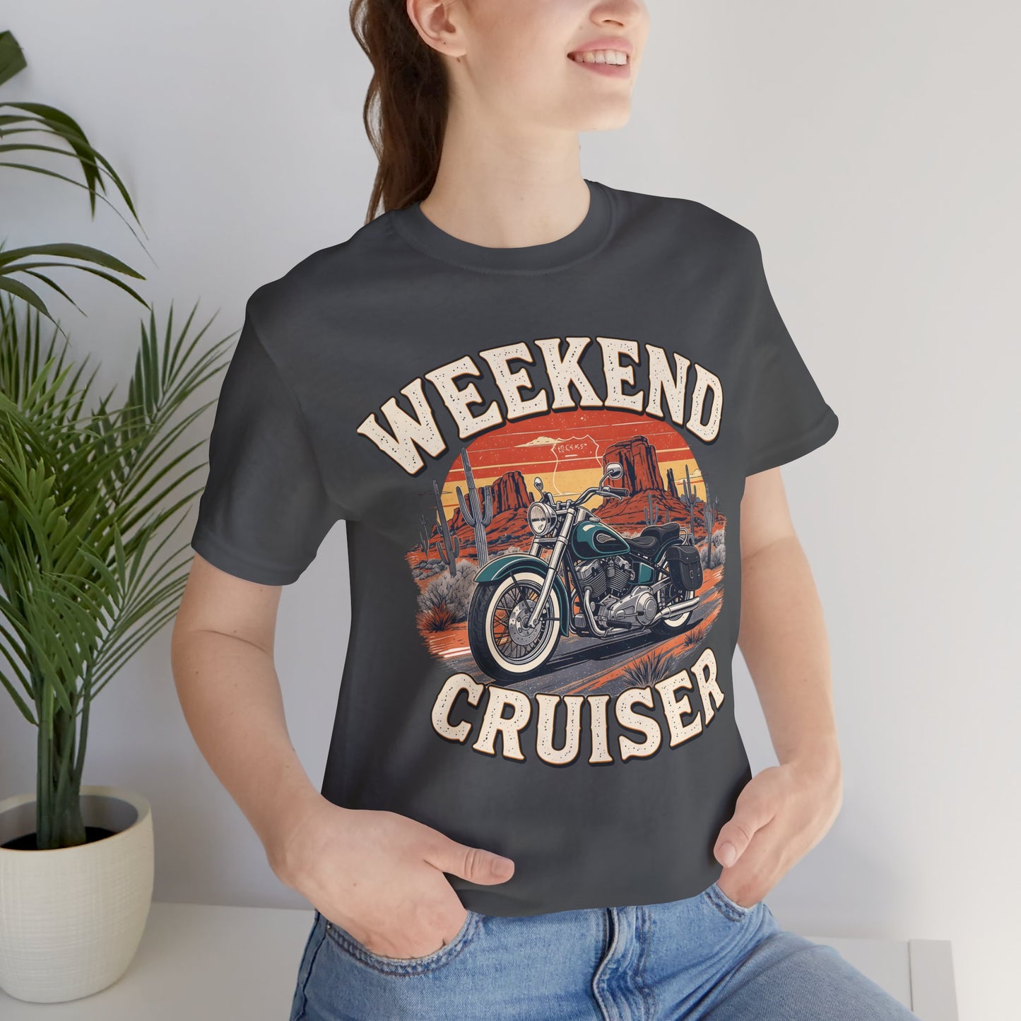 Weekend Cruiser Vintage Biker T-Shirt, Cruiser Motorcycle, Motorcycle Shirt,Unique Graphic Tee,Bike Lover Gift,Biker Apparel,Biker Dad Gifts