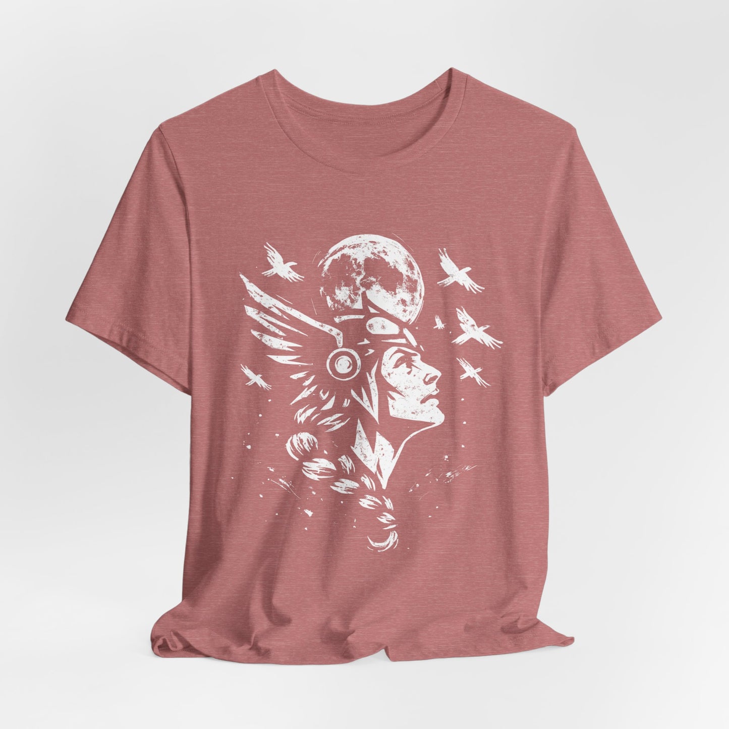 Valkyrie Norse Pagan T-Shirt, is a tribute to the powerful legends of old. Embrace the spirit of the Valkyrie with this striking design that merges the mystique of norse mythology with the rugged appeal of viking apparel.