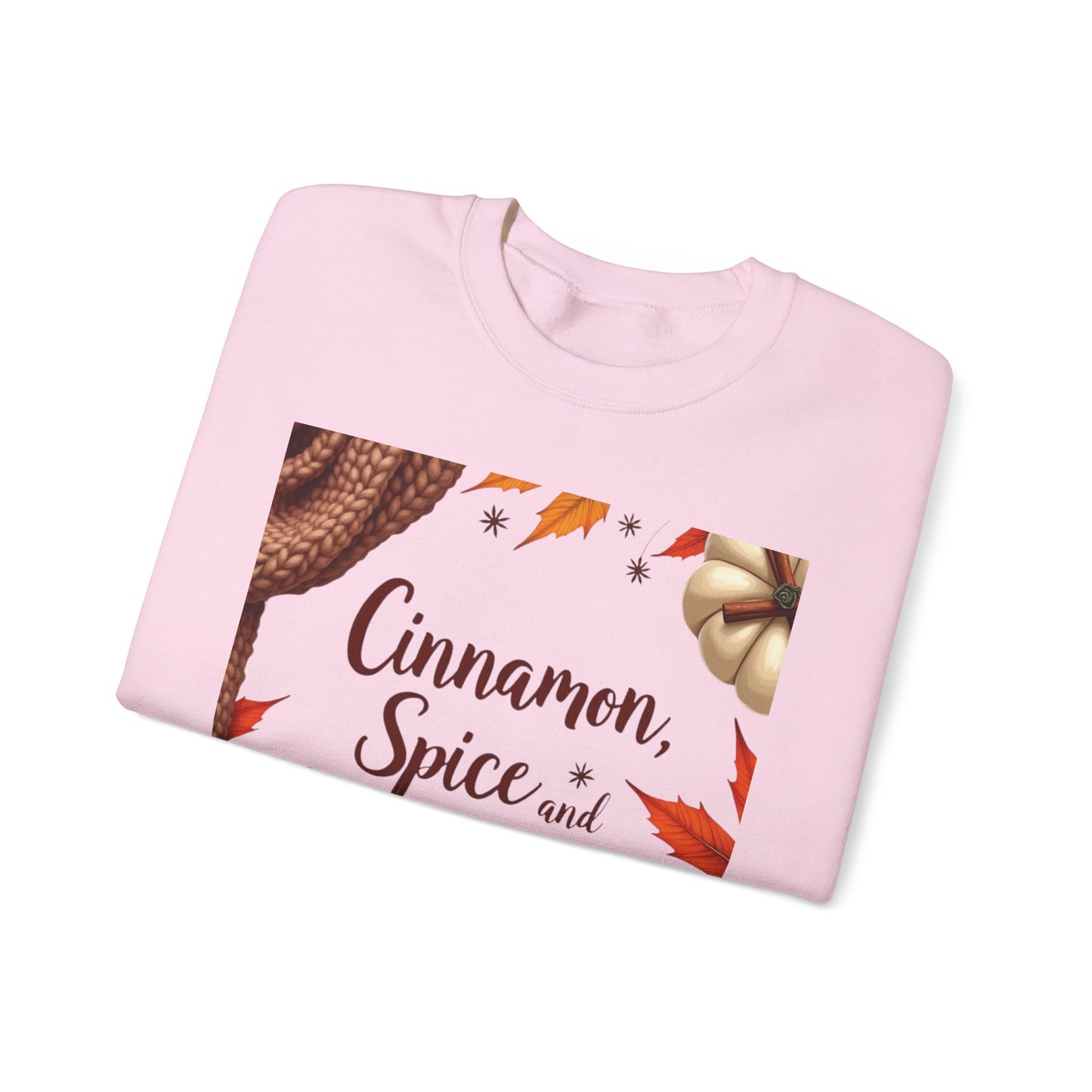 Cinnamon Spice and All Things Nice Sweatshirt, promises to keep you snug while adding a touch of seasonal charm to your wardrobe. Whether you’re sipping on a pumpkin latte or taking a leisurely stroll through fallen leaves,
