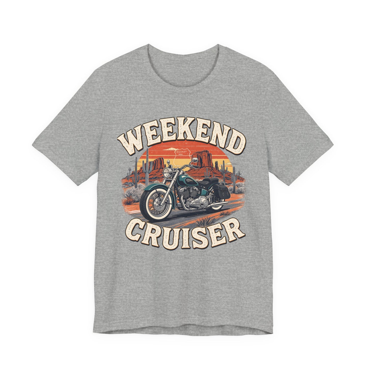 Weekend Cruiser Vintage Biker T-Shirt, Cruiser Motorcycle, Motorcycle Shirt,Unique Graphic Tee,Bike Lover Gift,Biker Apparel,Biker Dad Gifts