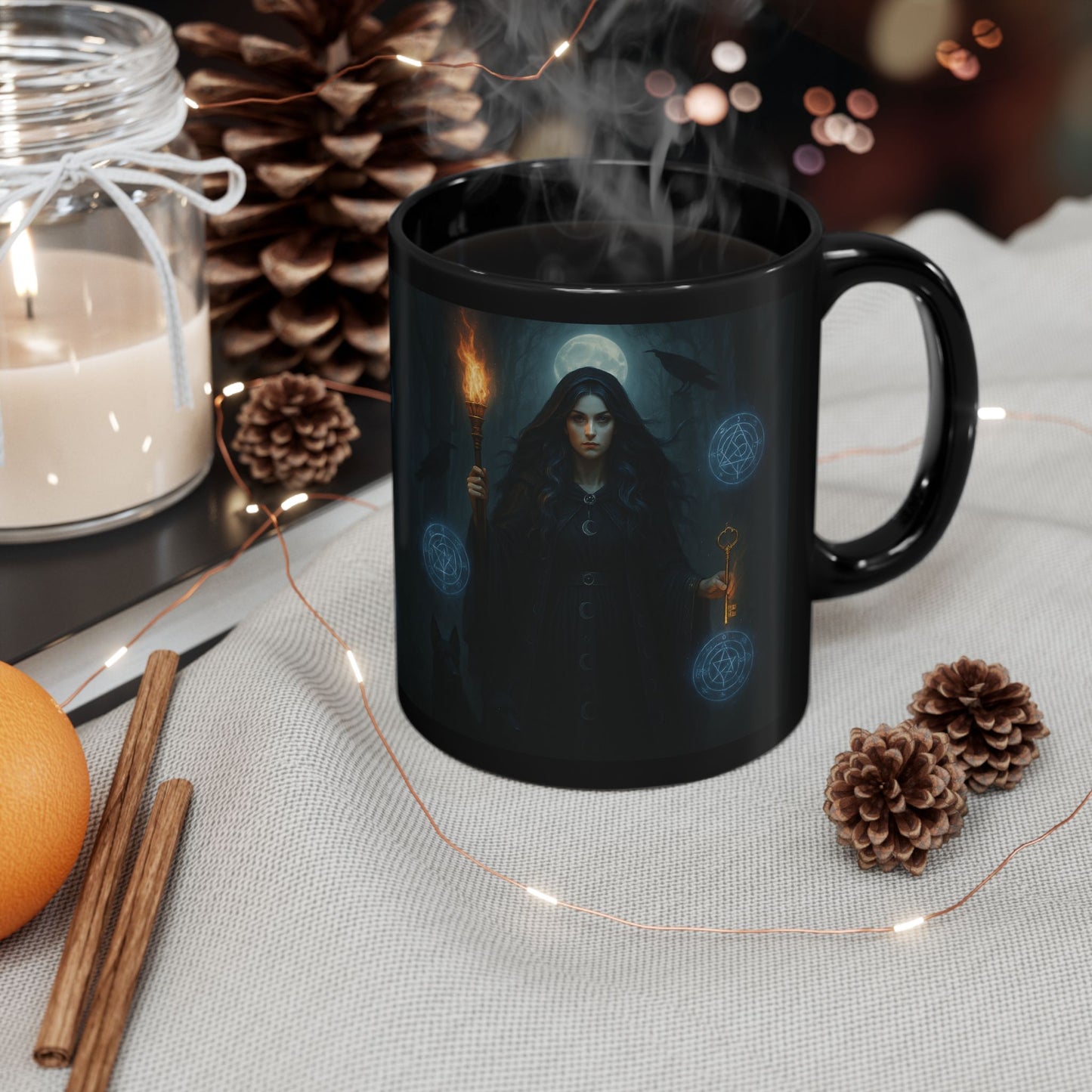 Hecate Goddess Mug, Witchy Mug, Perfect for anyone who embraces the enigmatic paths of witchcraft, this witch mug is not just a vessel—it's a magical experience.