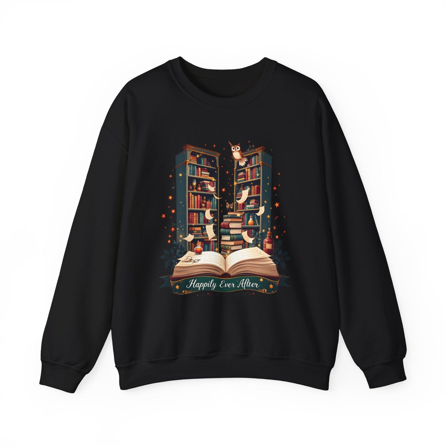 Cozy Book Lover Sweatshirt - Perfect Gift for Readers, Library Lovers, owl Lovers, Christmas, Literary Gifts