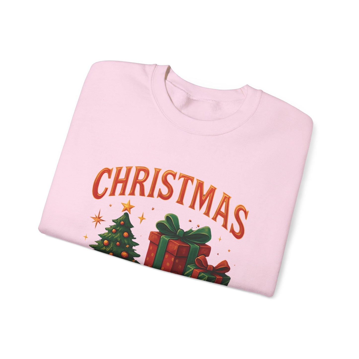 Festive Christmas Crew Sweatshirt, This cute winter shirt captures the essence of cheerful gatherings and joyful xmas jumper day celebrations.