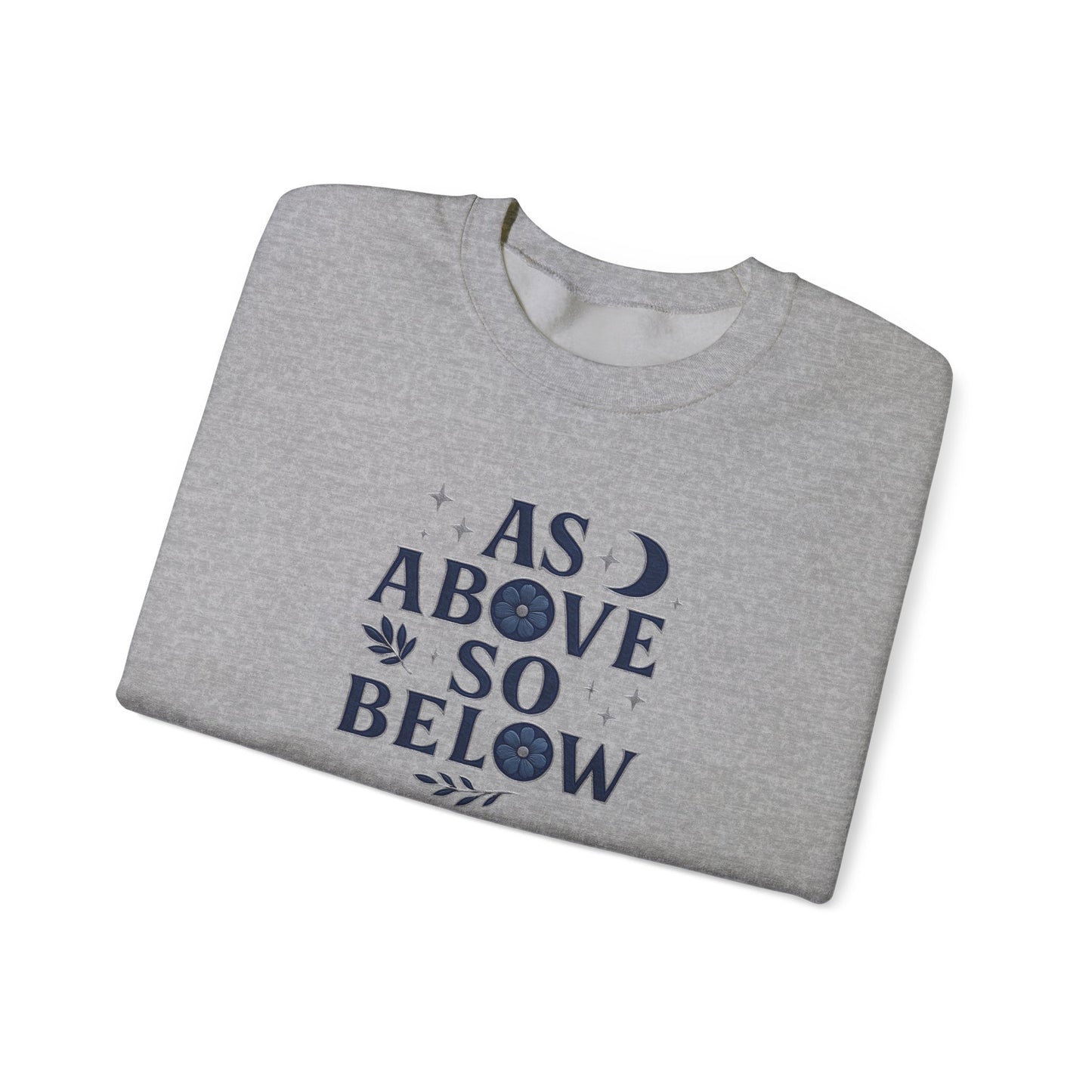 As Above So Below Sweatshirt, This witchy sweatshirt weaves the essence of paganism into every thread, making it the perfect piece of pagan clothing for those who cherish witchy things.