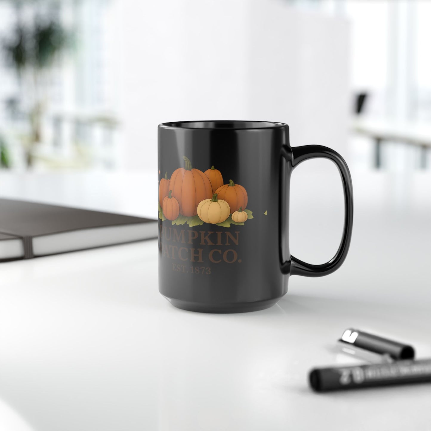 Pumpkin Coffee Mug, your new cozy companion for the fall season. This autumn coffee mug captures the spirit of harvest season.