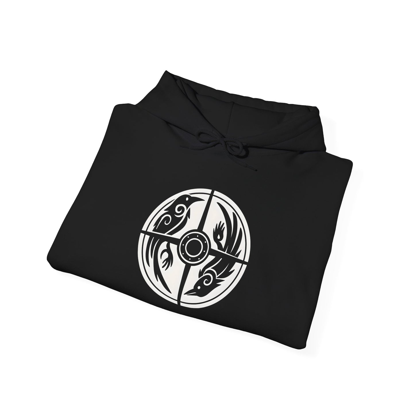 Norse Viking Shield Hoodie, Step into the realm of ancient warriors with our Norse Viking Shield Hoodie, a pinnacle of Norse design and craftsmanship.