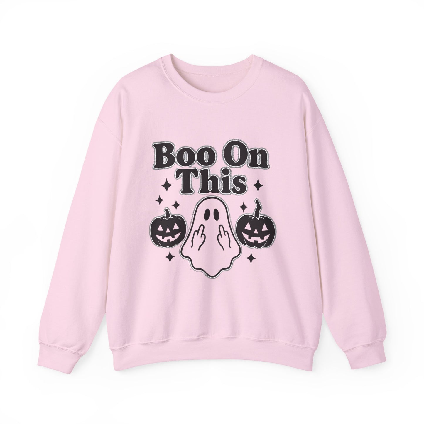 Boo on This Ghosty Sweatshirt, Step into the spirit of the season with our 'Boo on this, Ghosty Sweatshirt', a whimsical blend of warmth and ghost humor.