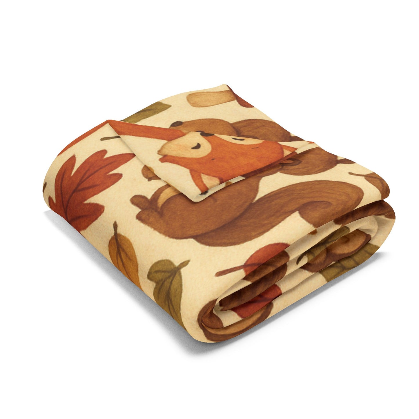 Woodland Friends Autumnal Blanket, Featuring delightful woodland creatures, this sofa blanket is the perfect accent to your autumnal decor.