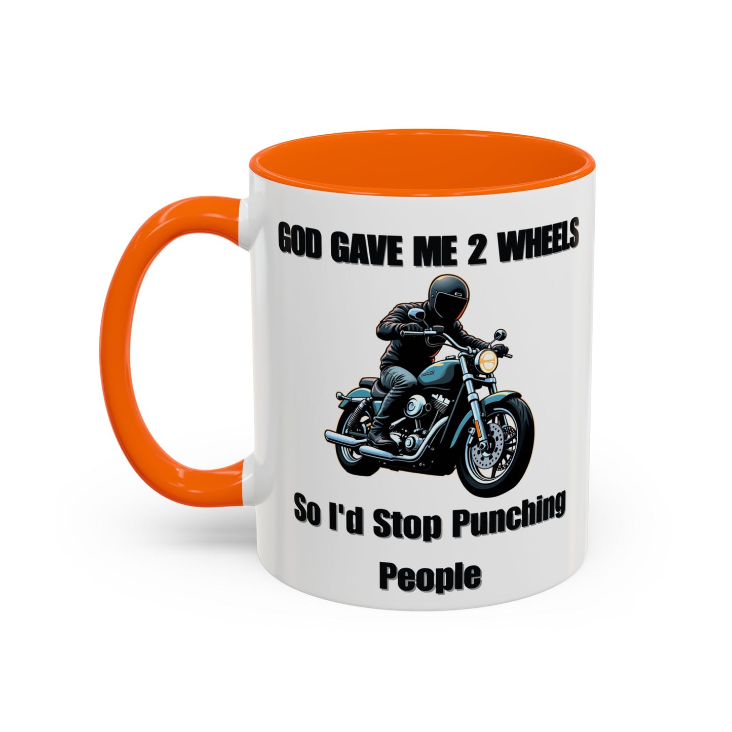 Motorcycle Humor Coffee Mug - Perfect for coffee lovers and motorcycle enthusiasts alike, this mug embodies a playful yet edgy vibe.