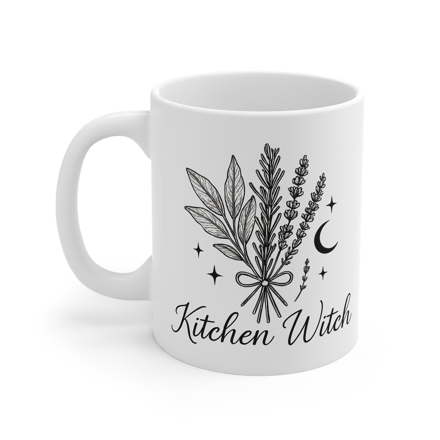 Kitchen Witch Mug, Perfect as a witchcraft gift, this witches tea cup blends seamlessly with your witchcraft mug collection, adding a dash of whimsy and intrigue.