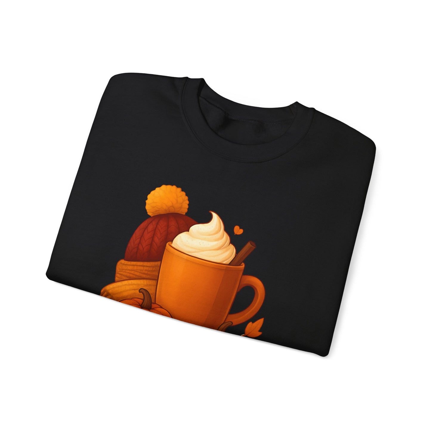 Sweater Weather Autumn Sweatshirt, This autumnal jumper captures the essence of crisp days with its inviting softness, perfect for sipping on a pumpkin spice latte.