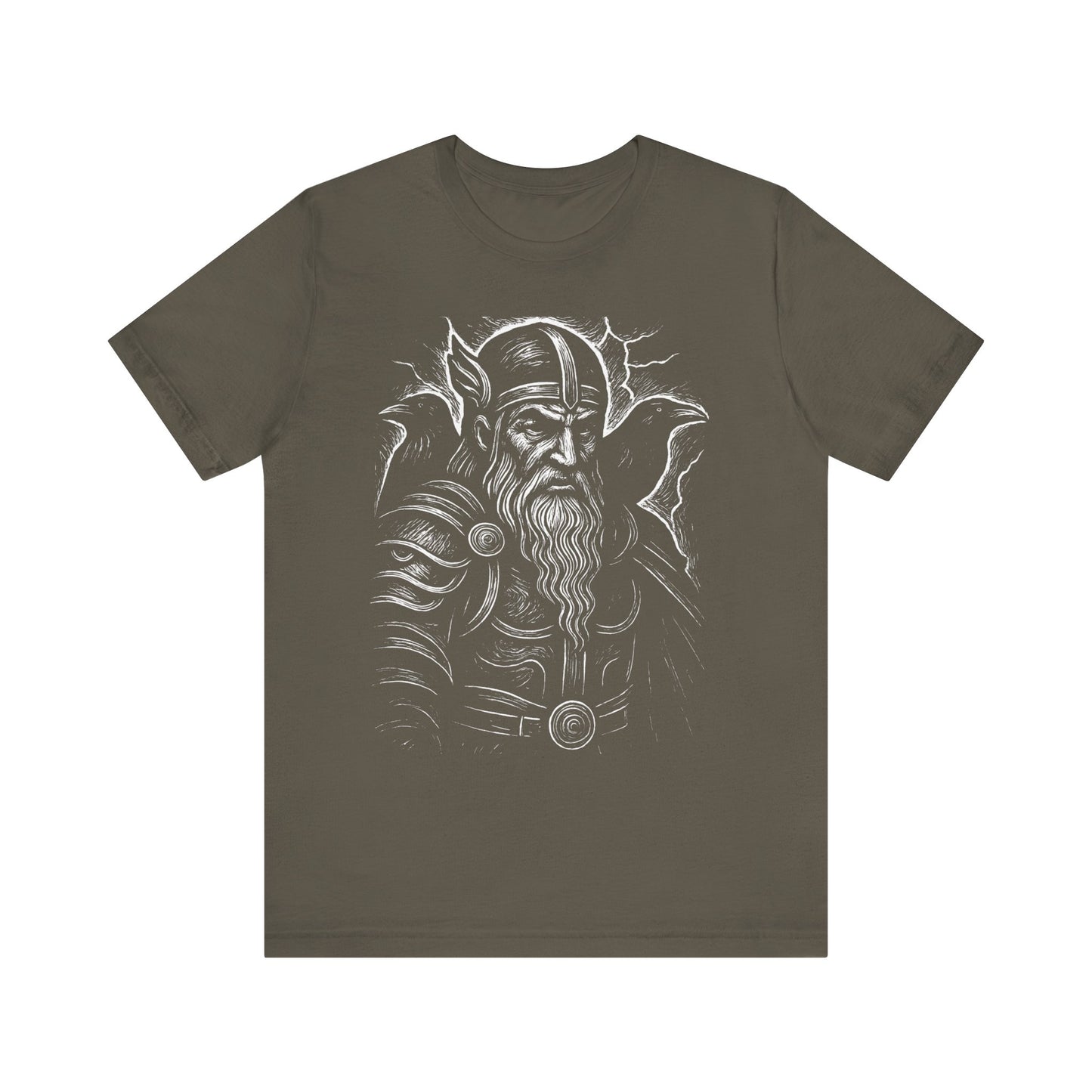 Viking God Odin T-Shirt,this viking shirt is your link to the past, offering a glimpse into the world where Odin and the viking gods reign supreme,a tribute to the enduring spirits of ancient Scandinavia