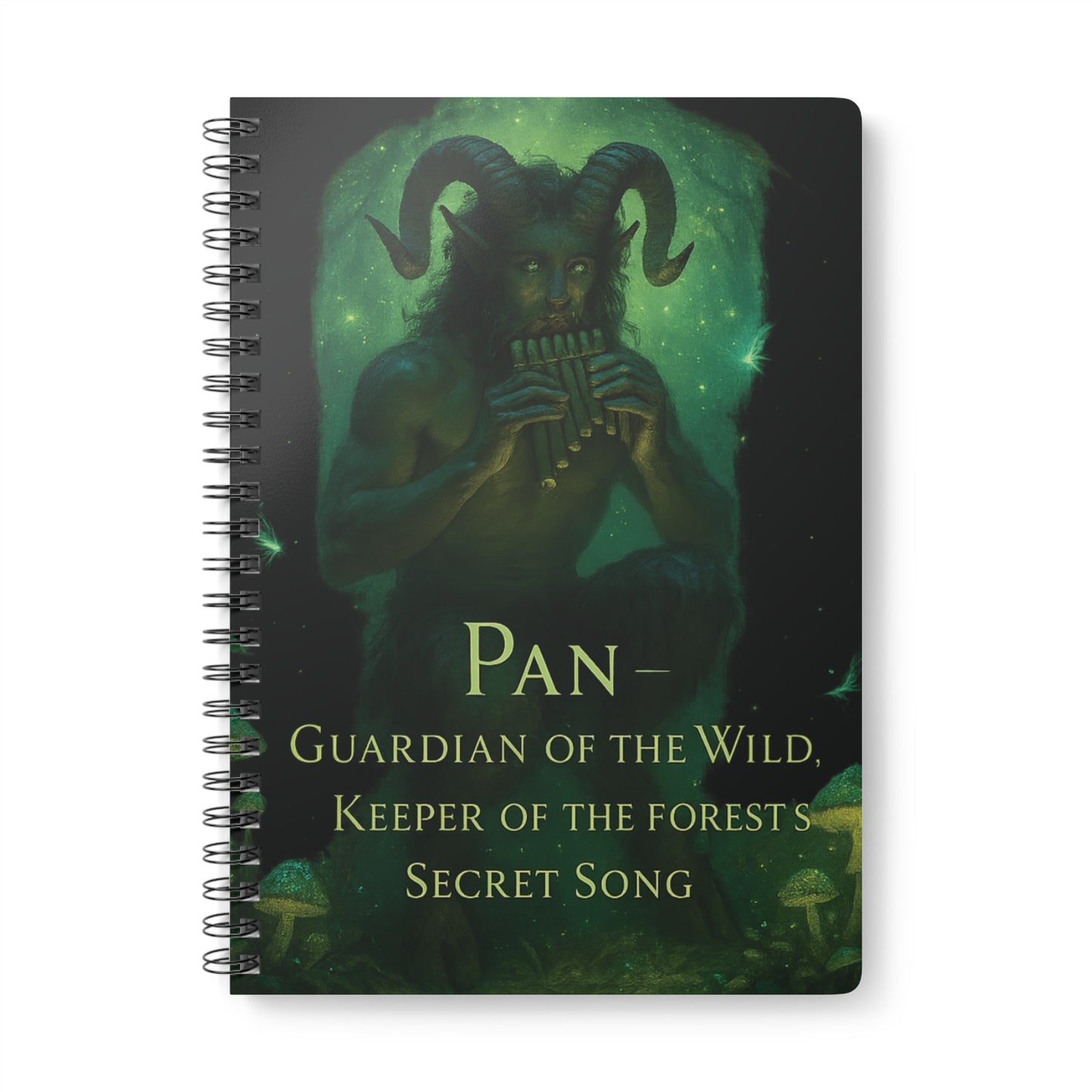 Pan Guardian of the Wild Deity Notebook,A5 Notebook,Greek God,Pan Notebook,As you pen your thoughts on its pristine pages, feel the presence of the Greek god Pan, the eternal symbol of pagan mythology.