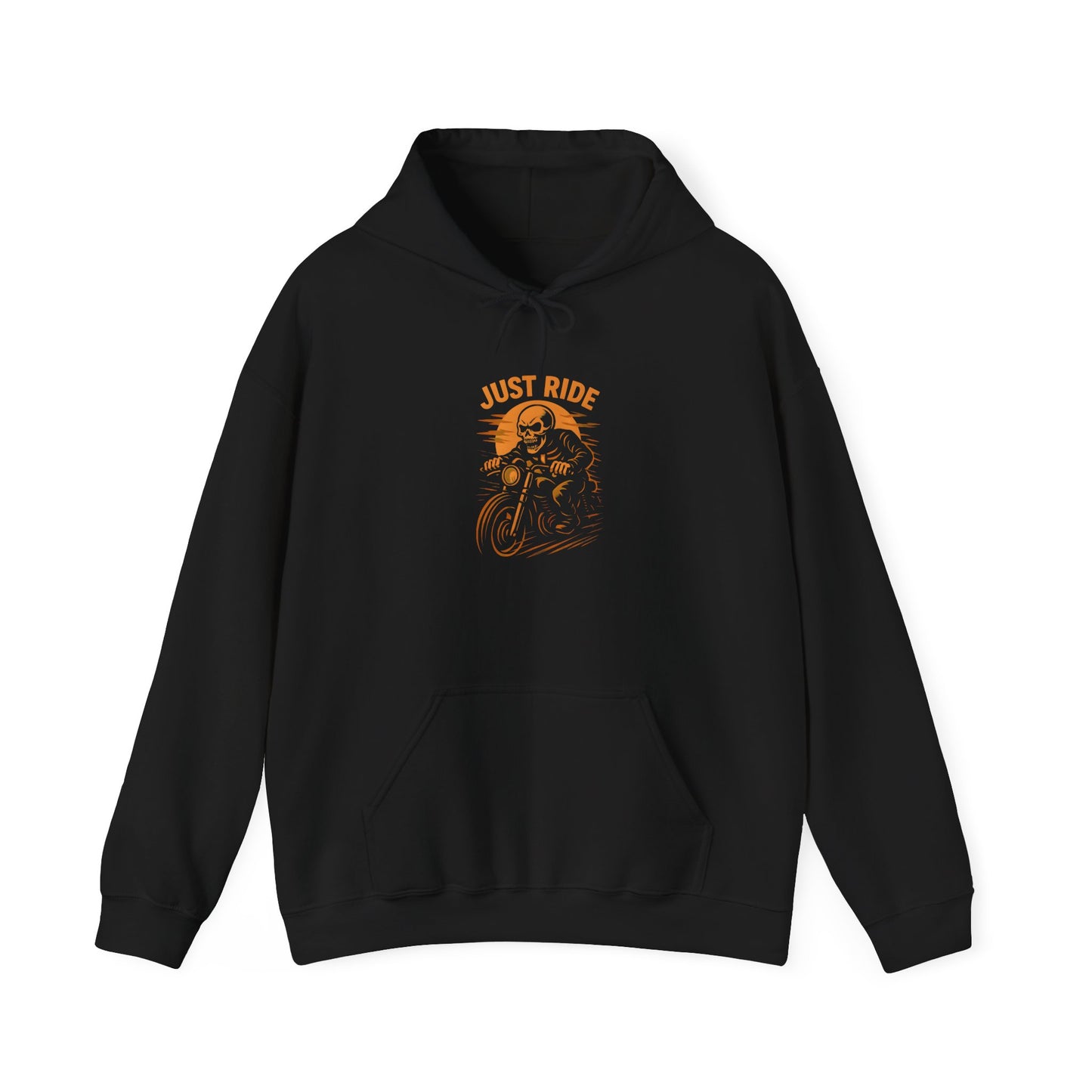 Just Ride Skull Motorcycle Hoodie, this motorbike hoodie isn't just about style; it captures the rebellious spirit of the open road.