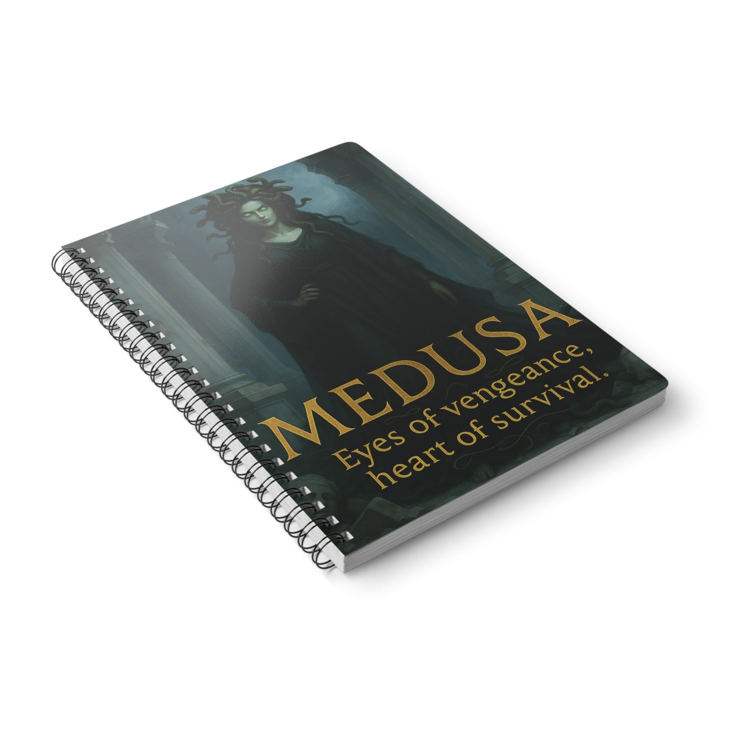 Goddess Medusa Notebook, perfect for capturing thoughts or serving as your book of shadows.