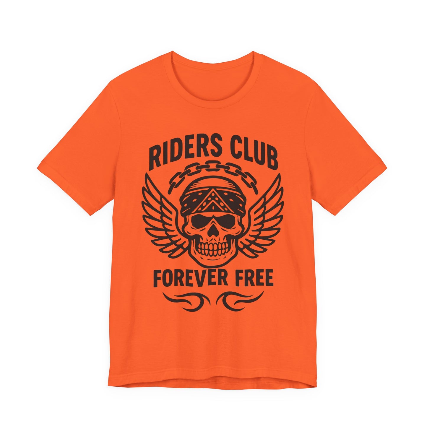Forever Free Skull Biker Shirt, a declaration of independence for every motorcycle rider. Boasting a striking skull graphic, this motorcycle shirt embodies the fierce spirit of the open road.